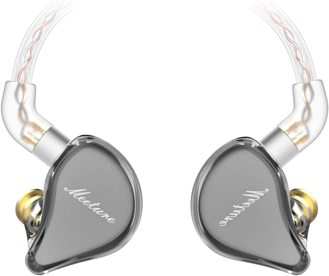 MT1 in Ear Monitor Headphones with Dynamic Driver, Hifi Wired Earbuds Detachable Cable with Mic, Noise Isolating IEM Earphones Clear Sound and Depth, Gaming Earbuds for Phone Computer Tablet