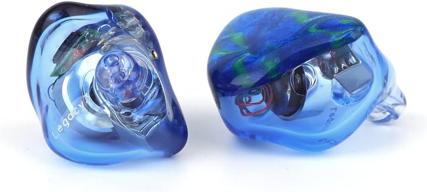 Legacy 3 2BA + 1DD Hybrid Triple Driver in Ear Monitor for Audiophiles Musicians (2Pin, Gaia)