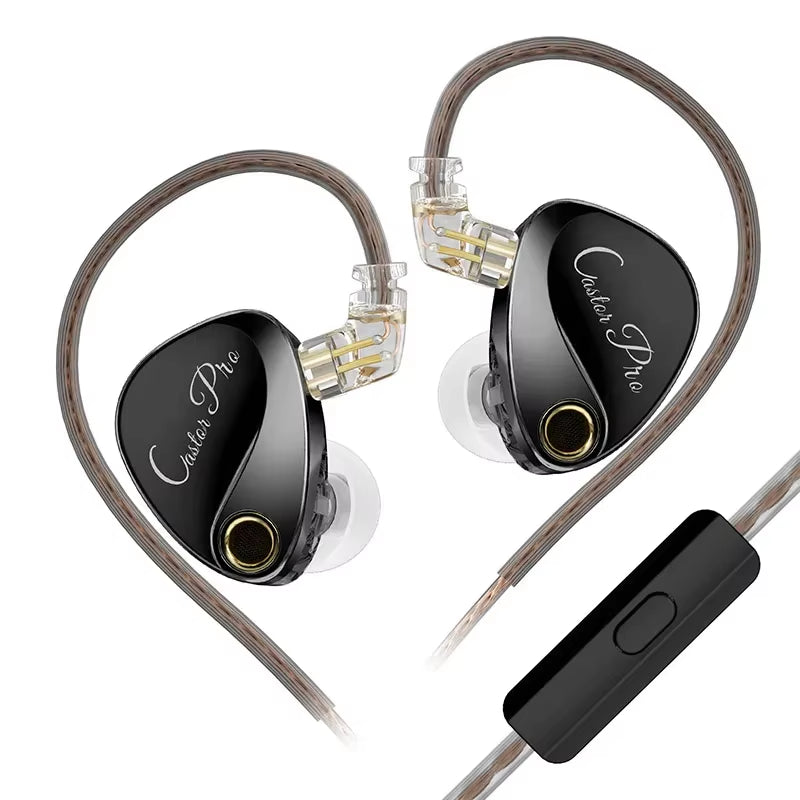 Castor PRO Wired In-Ear Earphones Dynamic Drivers High-End Tunable Earphones HIFI Sound IEM Bass Headphones Gaming Headset