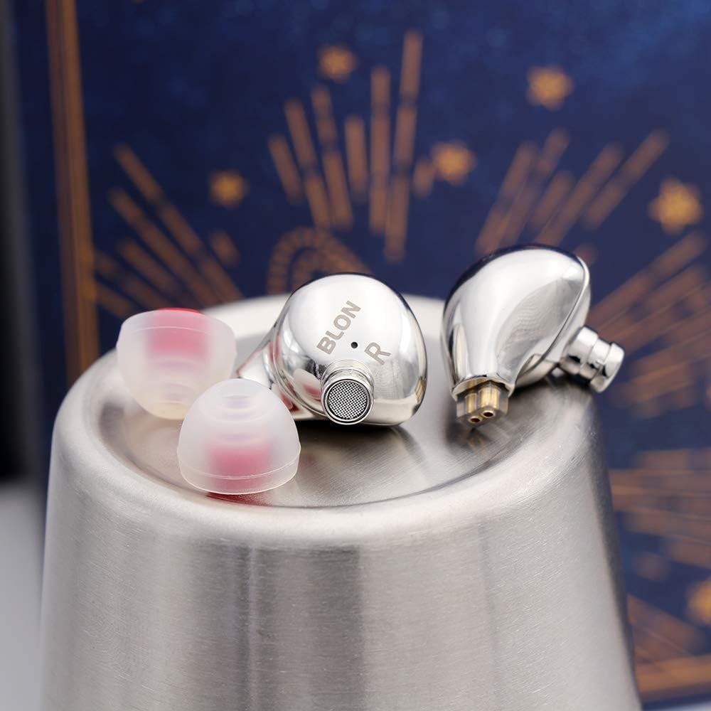 BL03 in Ear Monitor, Hifi 10Mm Carbon Diaphragm Dynamic Driver In-Ear Earphone IEM with 0.78Mm 2Pin Detachable Cable (With Mic, Brown)