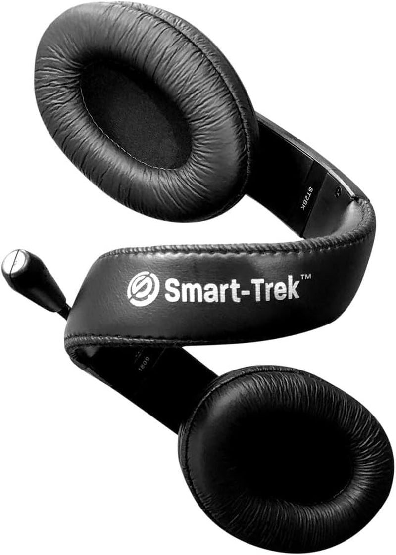 Hamilton Buhl Smart-Trek Headset || Durable Steel-Reinforced Gooseneck Mic, 3.5Mm TRRS Plug, Black (ST2BK)