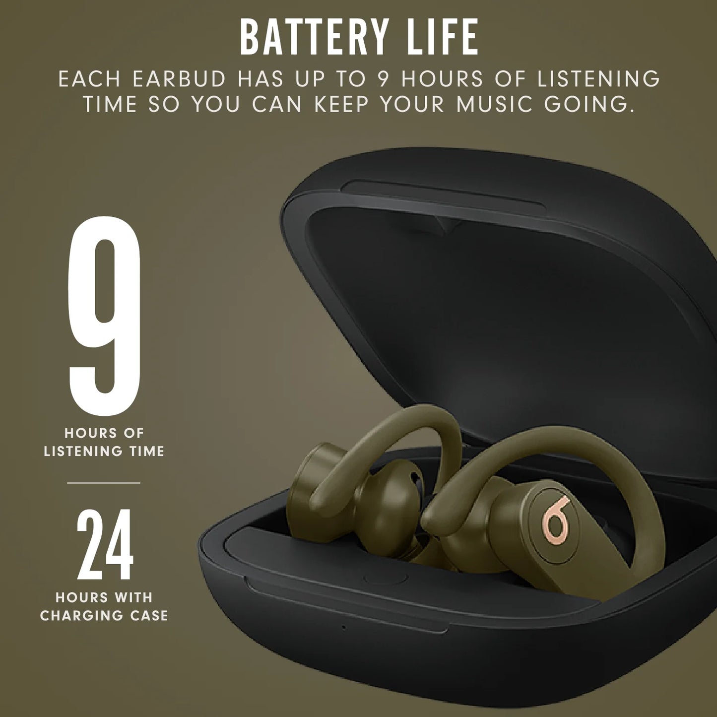 Powerbeats Pro Totally Wireless Earphones with H1 Headphone Chip - Moss