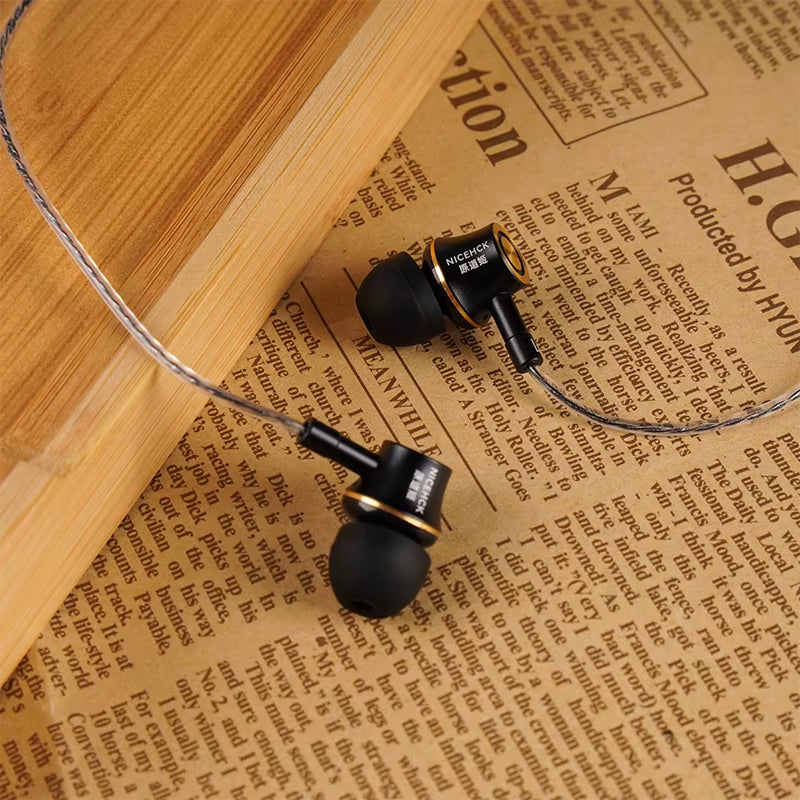 YD520 IEM In-Ear Earphone Aluminum Alloy Metal HIFI Microphone Earbud 10Mm PET Dynamic Headset Bass Balanced Vocal Music