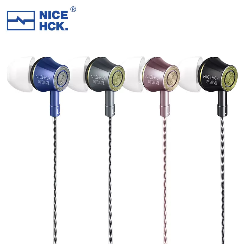 YD520 IEM In-Ear Earphone Aluminum Alloy Metal HIFI Microphone Earbud 10Mm PET Dynamic Headset Bass Balanced Vocal Music