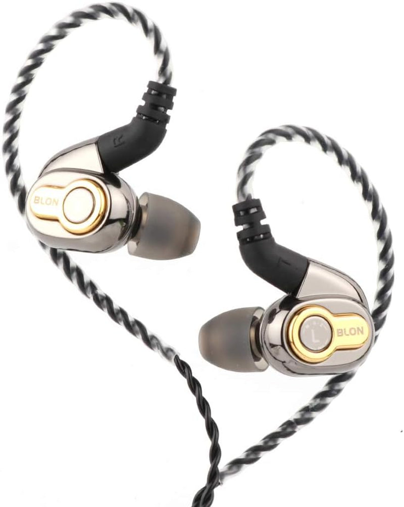 BL05 2Nd Generation 10Mm CNT Diaphragm Hifi In-Ear Earphone with 0.78Mm 2Pin Detachable Cable(Without Mic, Bl05-Black)
