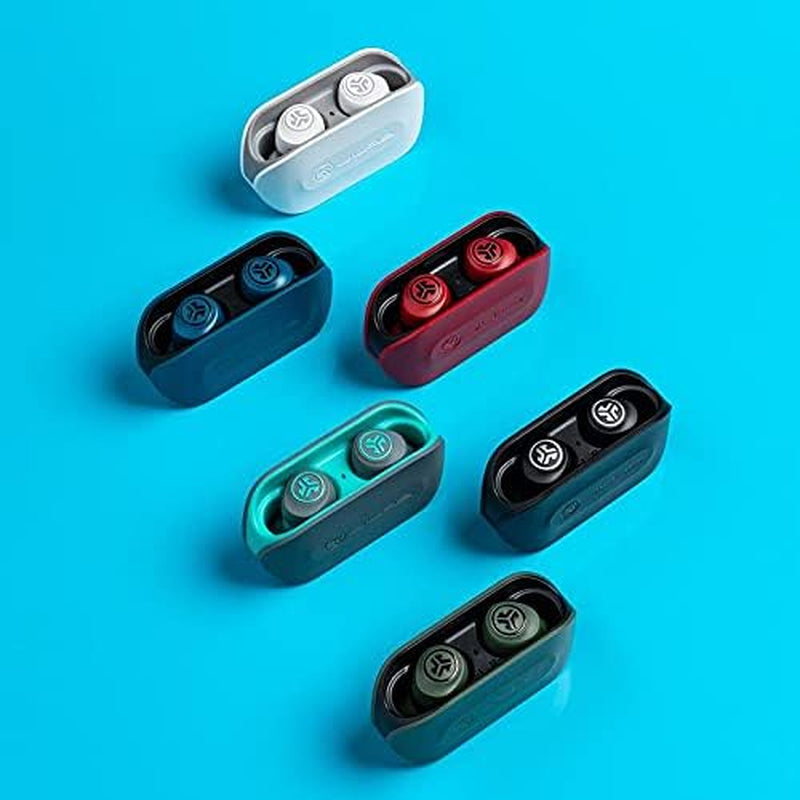 Go Air True Wireless Bluetooth Earbuds + Charging Case, Dual Connect, IP44 Sweat Resistance, Bluetooth 5.0 Connection, 3 EQ Sound Settings Signature, Balanced, Bass Boost, Red