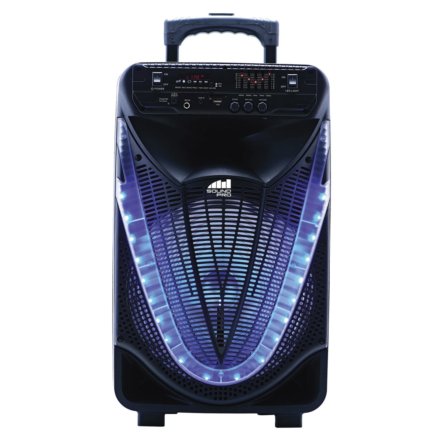 Naxa Portable 12 Inch Bluetooth Party Speaker with Disco Light (NDS-1233)