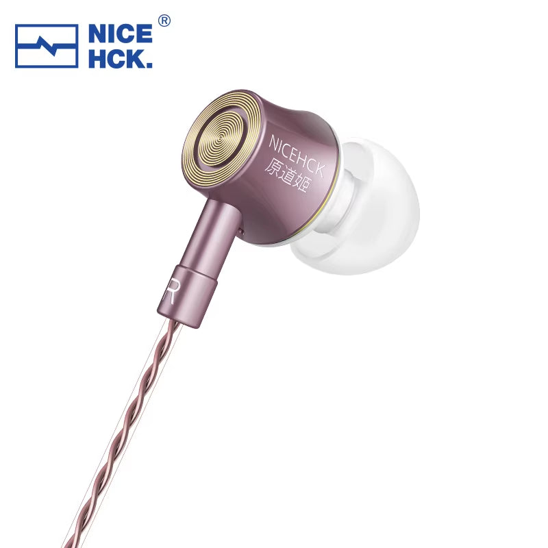 YD520 IEM In-Ear Earphone Aluminum Alloy Metal HIFI Microphone Earbud 10Mm PET Dynamic Headset Bass Balanced Vocal Music