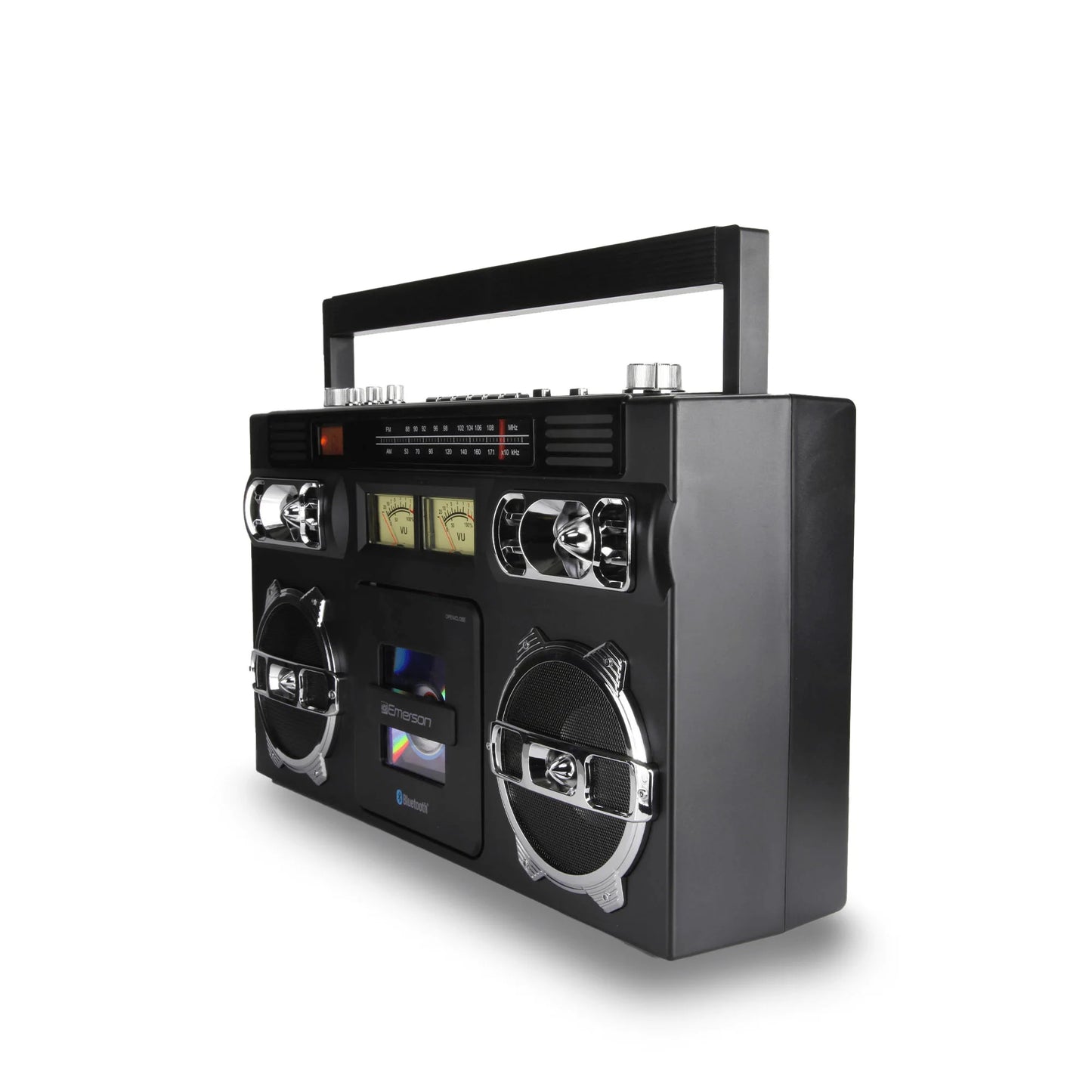 Emerson Retro Portable CD Boombox W Programmable Memory and LED Digital Display