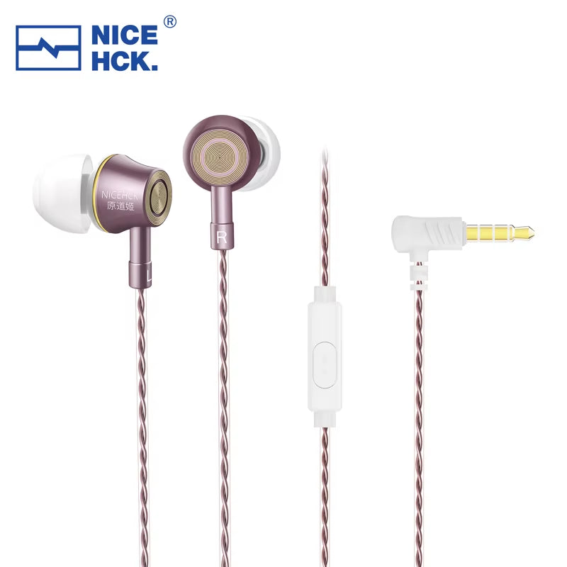 YD520 IEM In-Ear Earphone Aluminum Alloy Metal HIFI Microphone Earbud 10Mm PET Dynamic Headset Bass Balanced Vocal Music