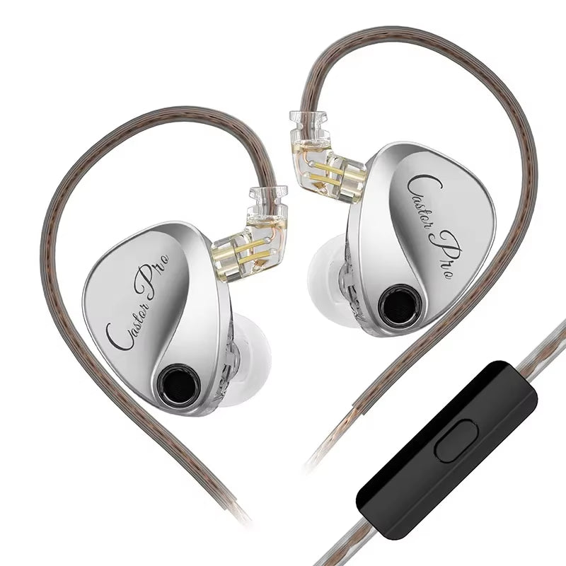 Castor PRO Wired In-Ear Earphones Dynamic Drivers High-End Tunable Earphones HIFI Sound IEM Bass Headphones Gaming Headset