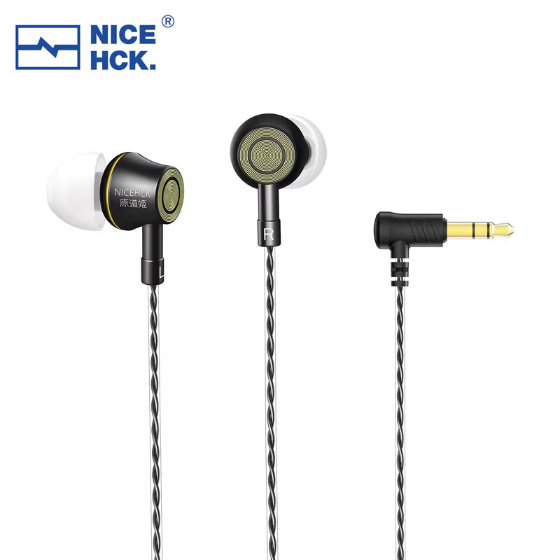 YD520 IEM In-Ear Earphone Aluminum Alloy Metal HIFI Microphone Earbud 10Mm PET Dynamic Headset Bass Balanced Vocal Music