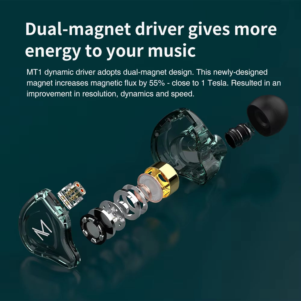 MT1 HIFI in Ear Earphone DJ Monitor Earphones Earbud Dynamic Sport Noise Cancelling IEM Headset KZ EDX ED9 TA1 M10 ST1