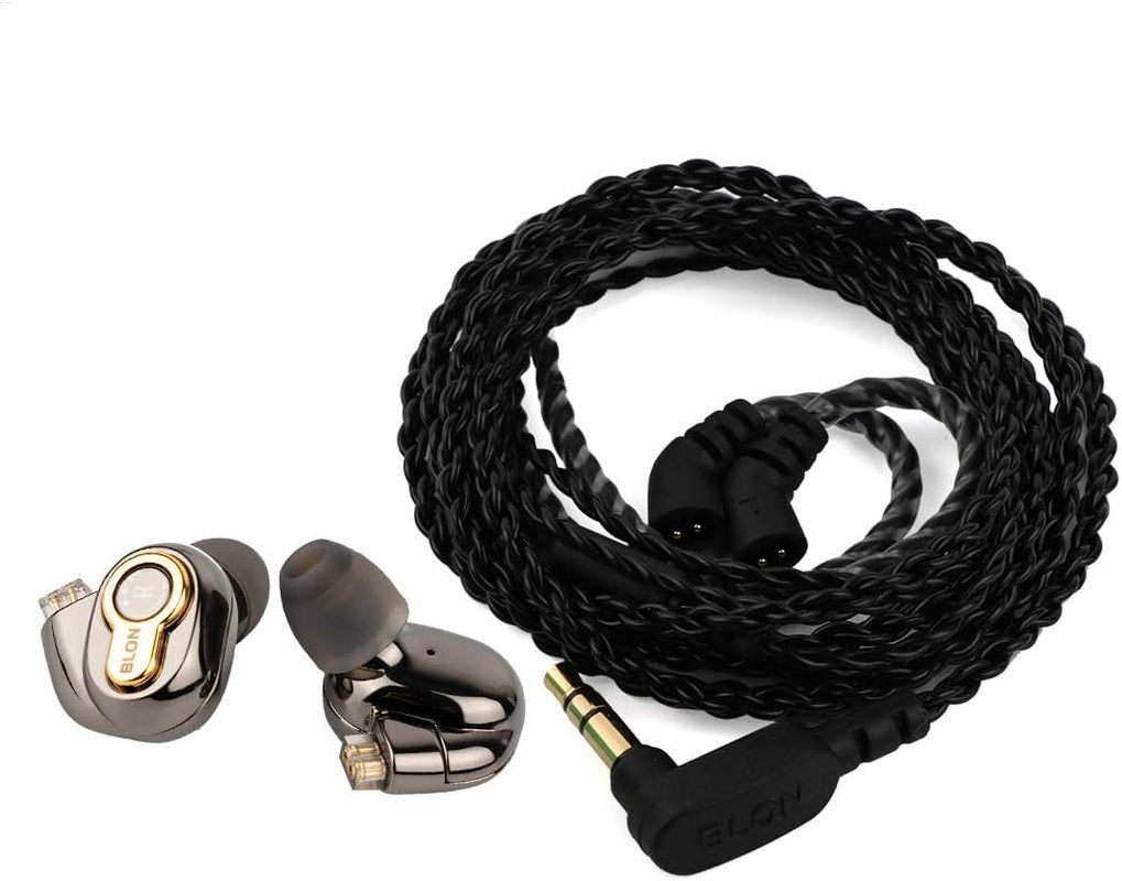 BL05 2Nd Generation 10Mm CNT Diaphragm Hifi In-Ear Earphone with 0.78Mm 2Pin Detachable Cable(Without Mic, Bl05-Black)