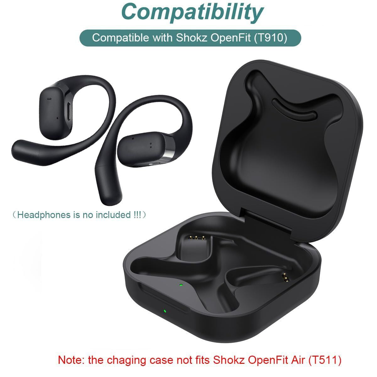 Charging Case for Shokz Openfit T910 Replacement Charger Case Cover With