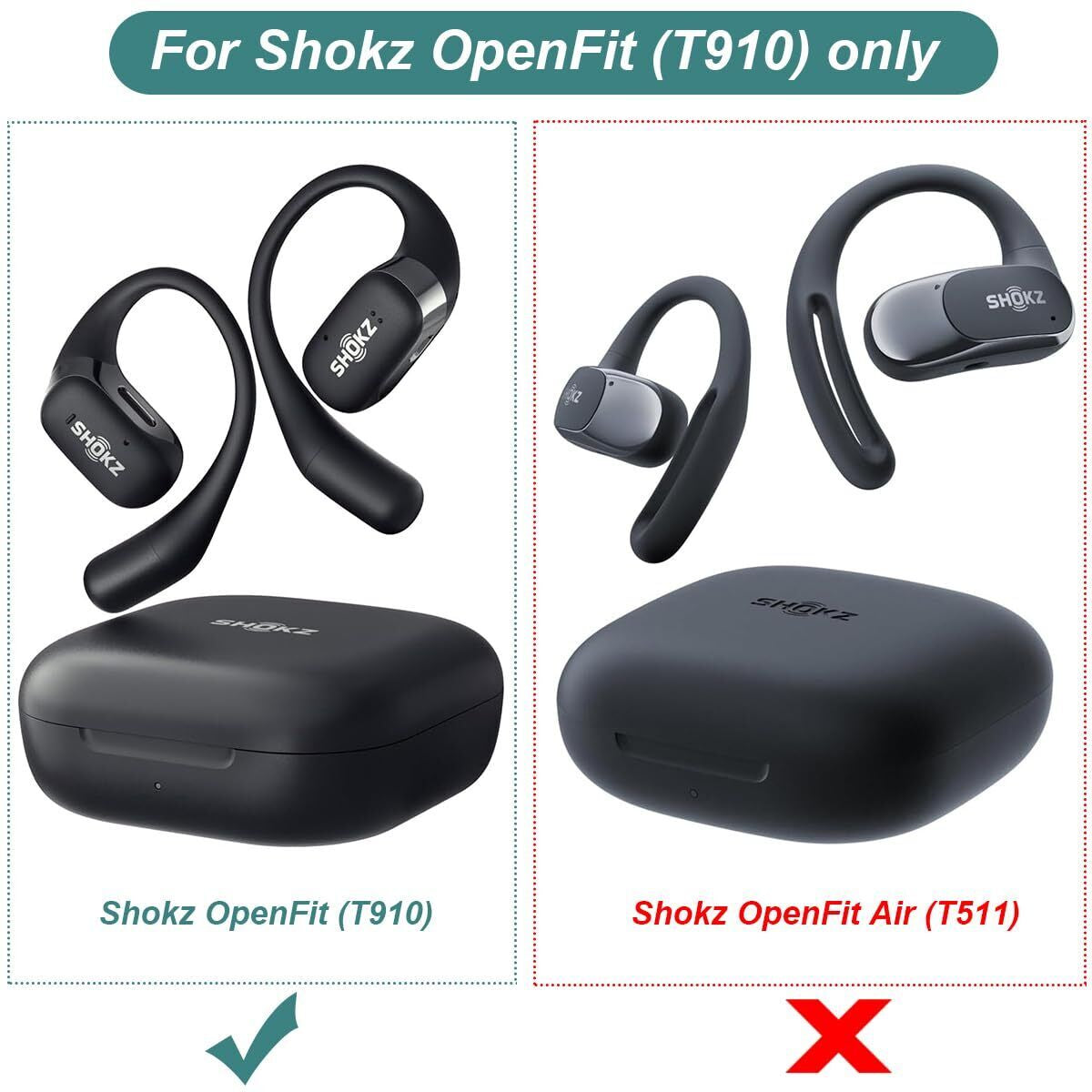 Charging Case for Shokz Openfit T910 Replacement Charger Case Cover With