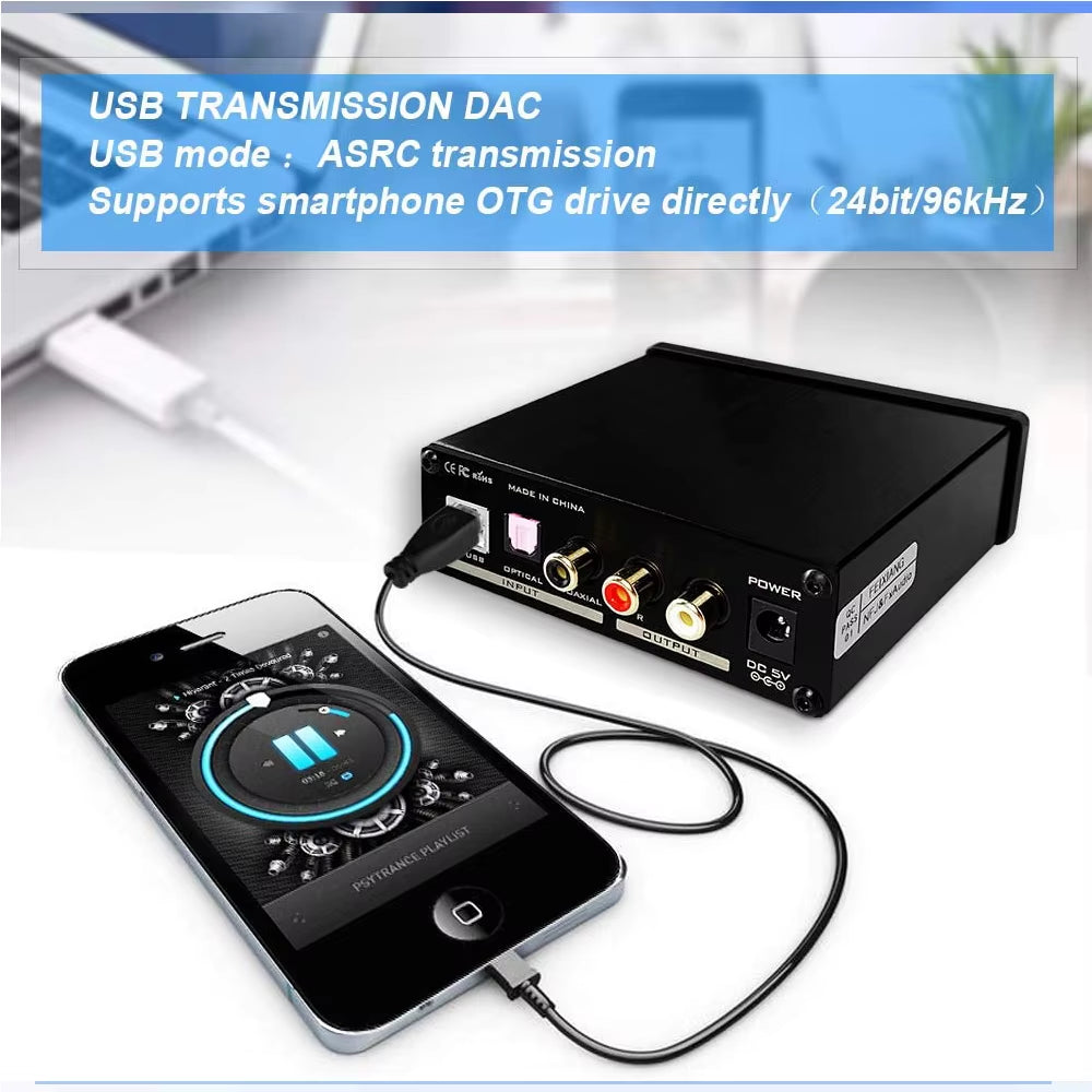 FX-AUDIO DAC-X3PRO USB DAC ESS9023 Headphone Amplifier CS8416 Support ASRC Transmission Hifi Portable Decoder Headphone Amp 24-B