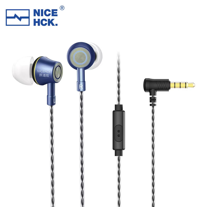 YD520 IEM In-Ear Earphone Aluminum Alloy Metal HIFI Microphone Earbud 10Mm PET Dynamic Headset Bass Balanced Vocal Music