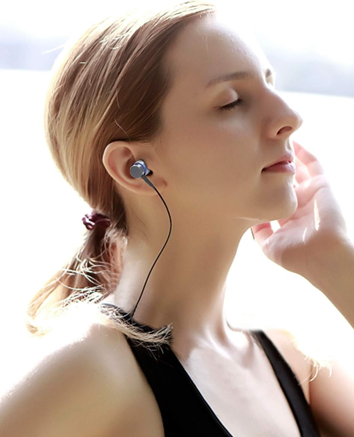 KBEAR ST1 Wired In-Ear Headphones Earbuds Earhpone Headset Bass Driven Sound Noise Isolating,Metal Earphones,Volume Control,Suitable for Students, Business, Games (ST1 Mic)
