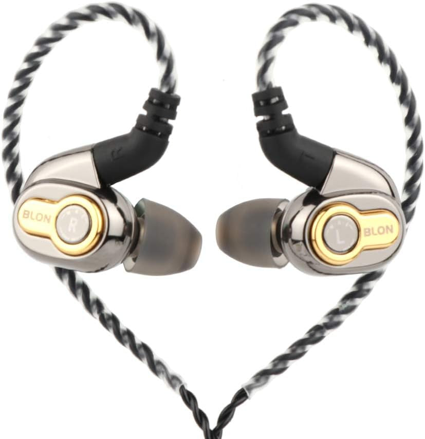 BL05 2Nd Generation 10Mm CNT Diaphragm Hifi In-Ear Earphone with 0.78Mm 2Pin Detachable Cable(Without Mic, Bl05-Black)