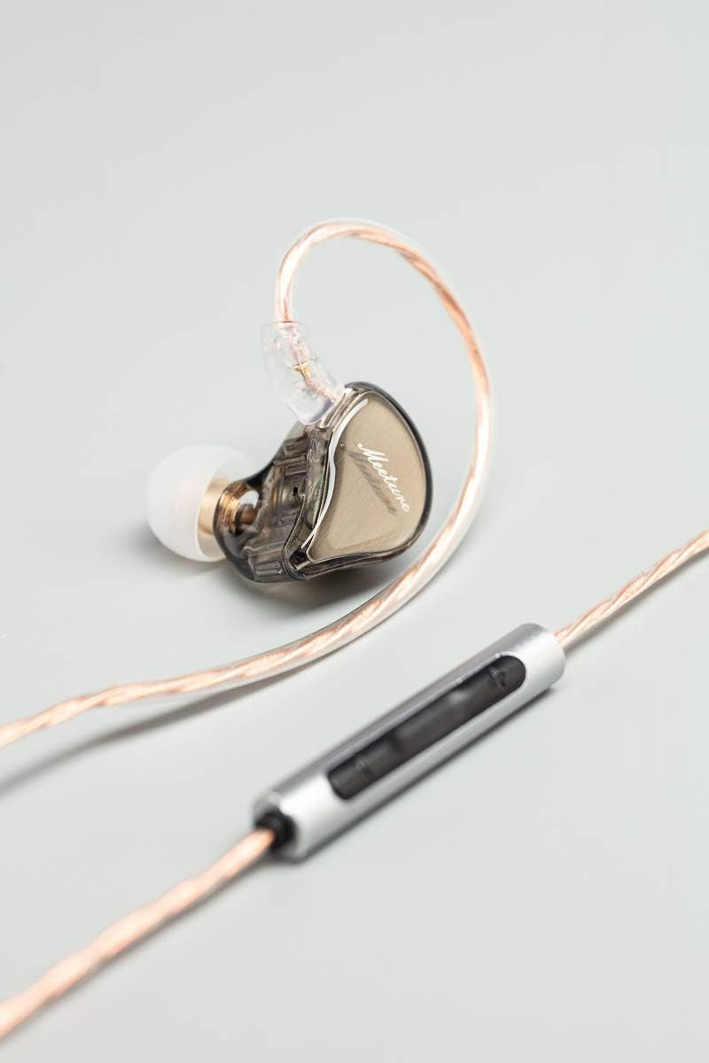 MT1 in Ear Monitor Headphones with Dynamic Driver, Hifi Wired Earbuds Detachable Cable with Mic, Noise Isolating IEM Earphones Clear Sound and Depth, Gaming Earbuds for Phone Computer Tablet