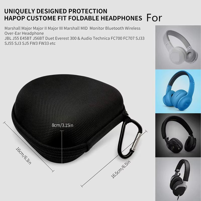 Hard Carrying Case for Marshall Monitor Midanc MAJOR III Bluetooth On-Ear Headphones Durable 23 Augz7