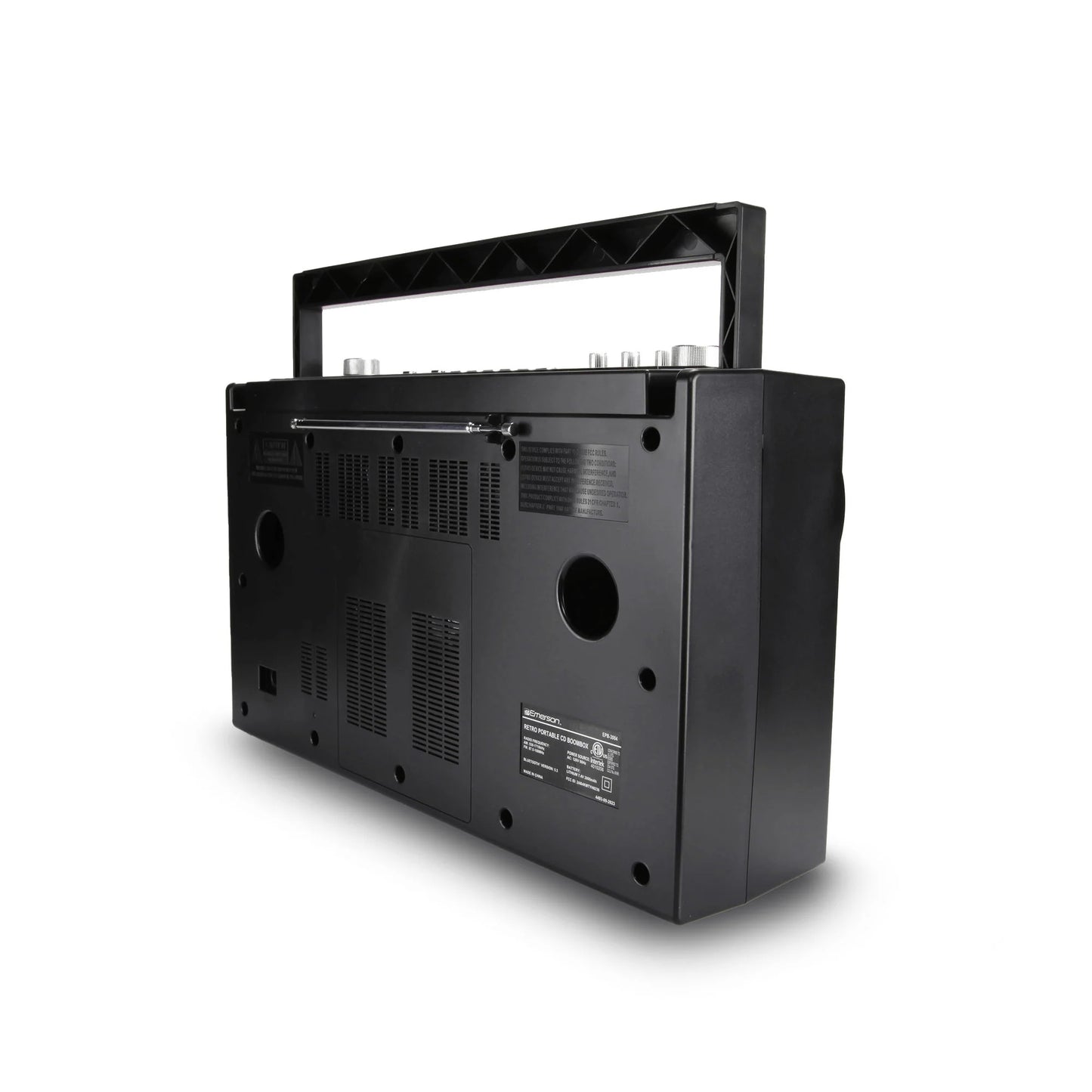 Emerson Retro Portable CD Boombox W Programmable Memory and LED Digital Display