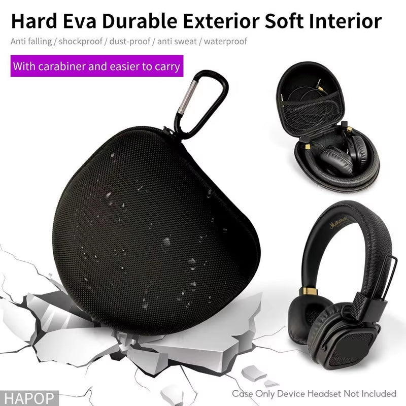 Hard Carrying Case for Marshall Monitor Midanc MAJOR III Bluetooth On-Ear Headphones Durable 23 Augz7