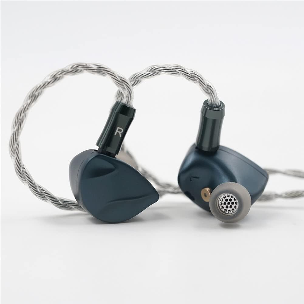 Autumn Dual Cavity 13Mm Dynamic Driver IEM, Replaceable Tuning Hifi in Ear Earphones (2.5Mm, Blue)
