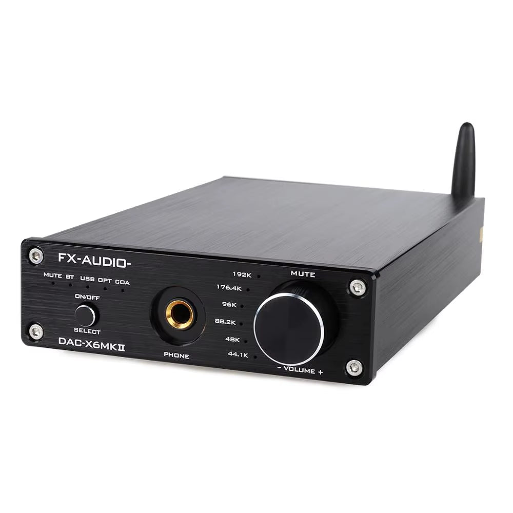 Fx-Audio DAC-X6 MKII ESS9018 TPA6120 Chip Bluetooth 5.0 APTX SPDIF Coaxial PC-USB RCA Amplifier USB DAC Decoder