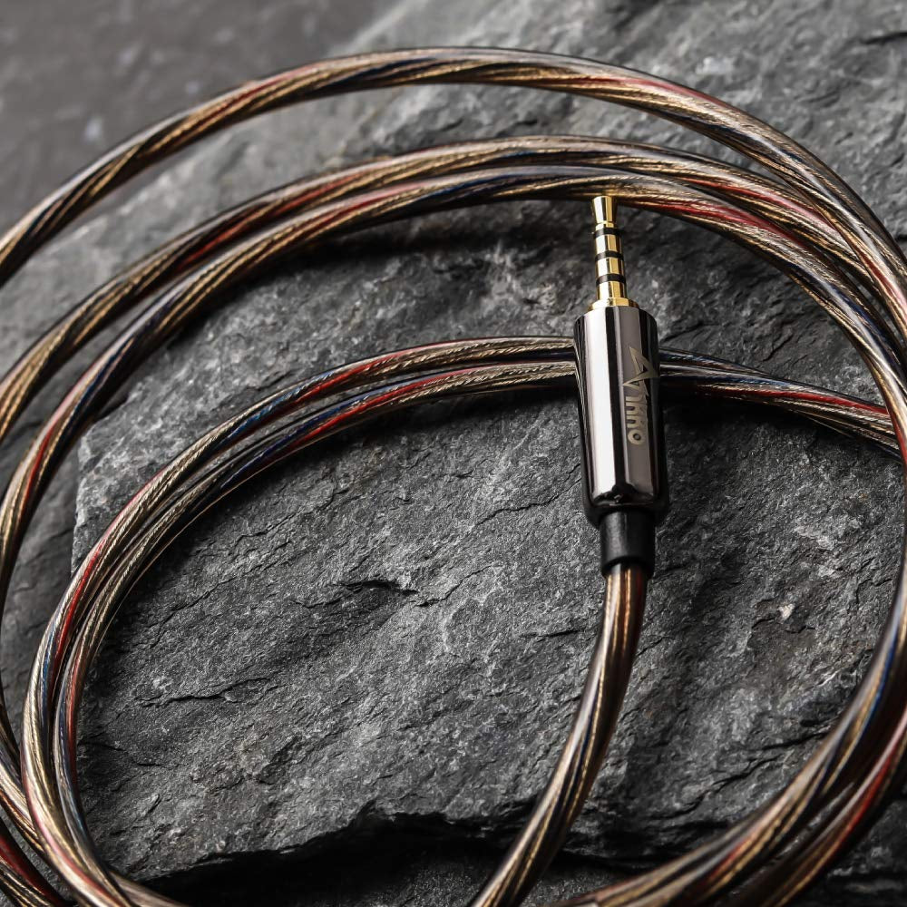 Ctu01/Arc SPCOCC Material Hifi Audiophile In-Ear Monitor Cable/Earphone Cable for OH1,OH10,EN700 Pro,No.3（2-Pin 2.5-0.78Mm