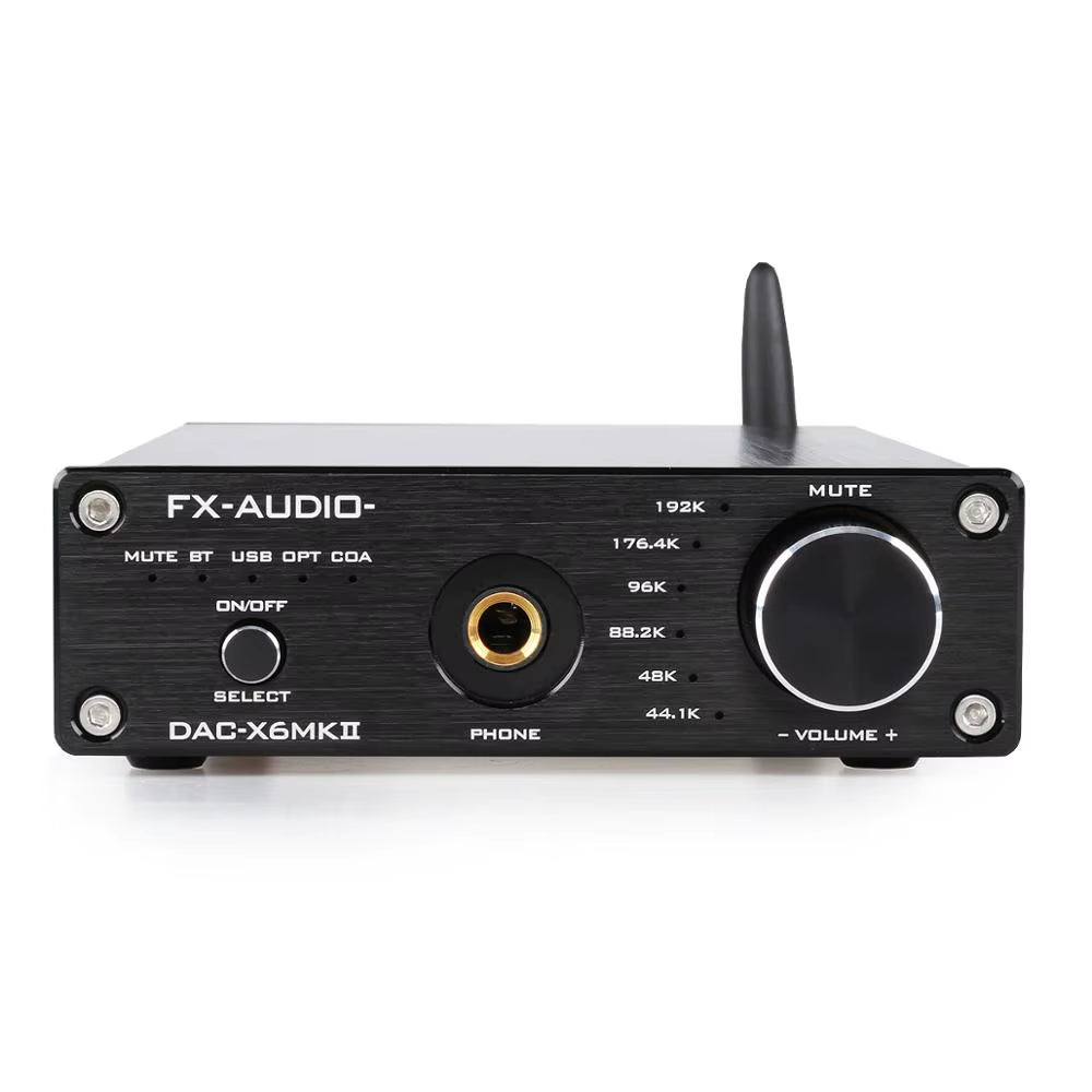 Fx-Audio DAC-X6 MKII ESS9018 TPA6120 Chip Bluetooth 5.0 APTX SPDIF Coaxial PC-USB RCA Amplifier USB DAC Decoder