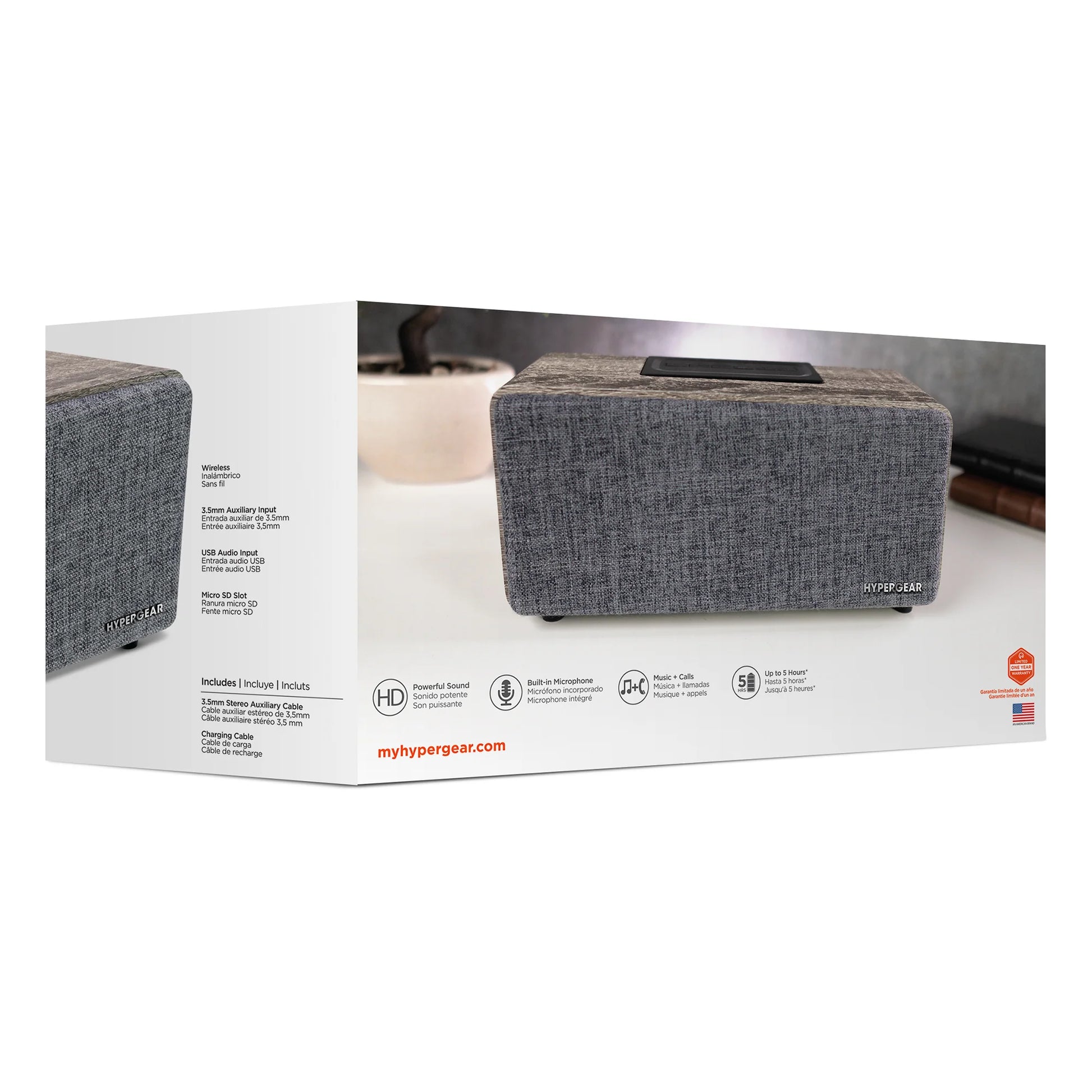 Hypergear Fabrix 2 Wireless Speaker (FABRIX-PRNT)