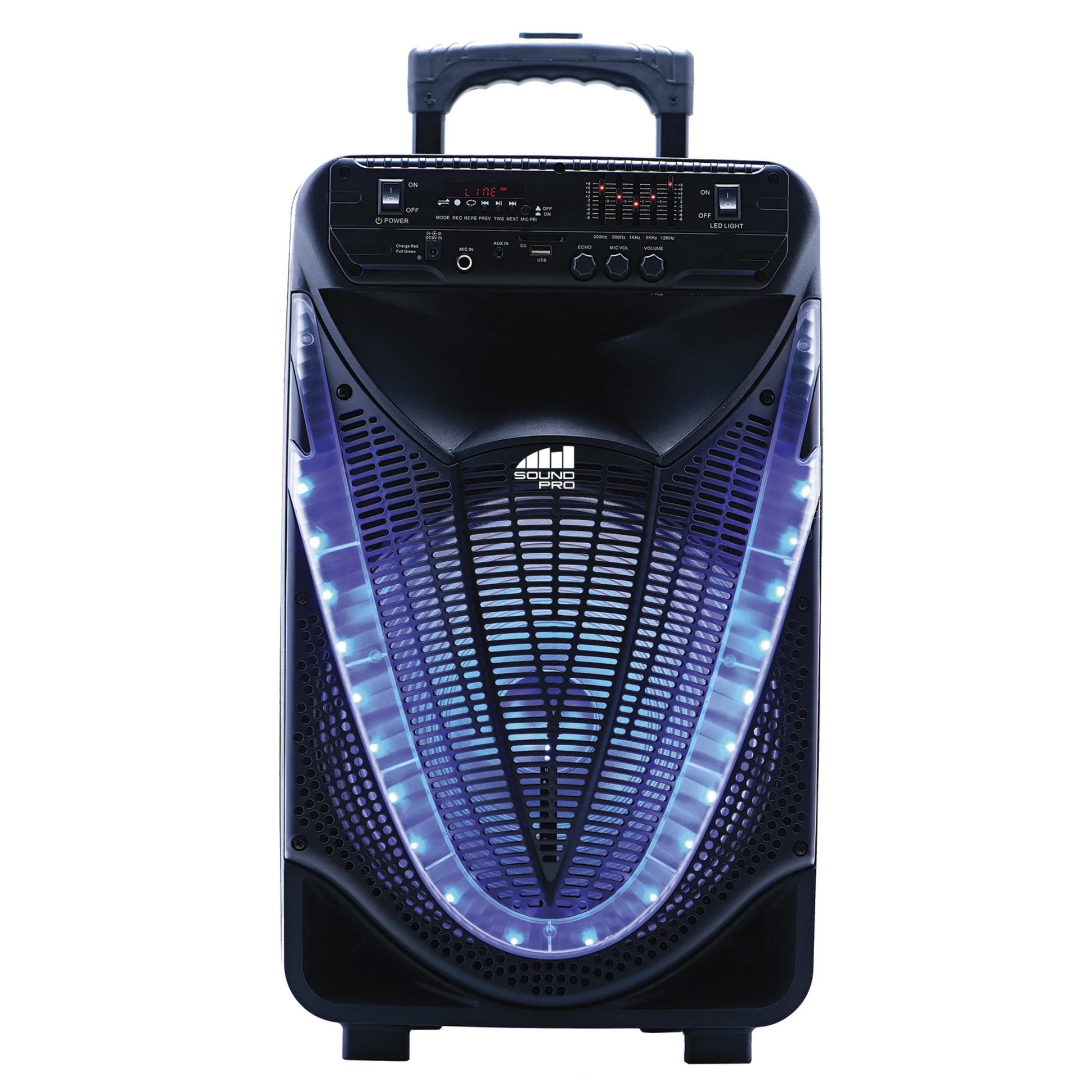 Naxa Portable 12 Inch Bluetooth Party Speaker with Disco Light (NDS-1233)