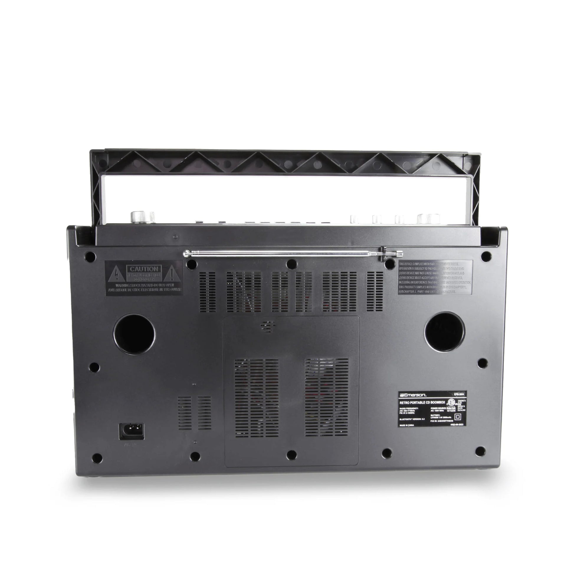 Emerson Retro Portable CD Boombox W Programmable Memory and LED Digital Display