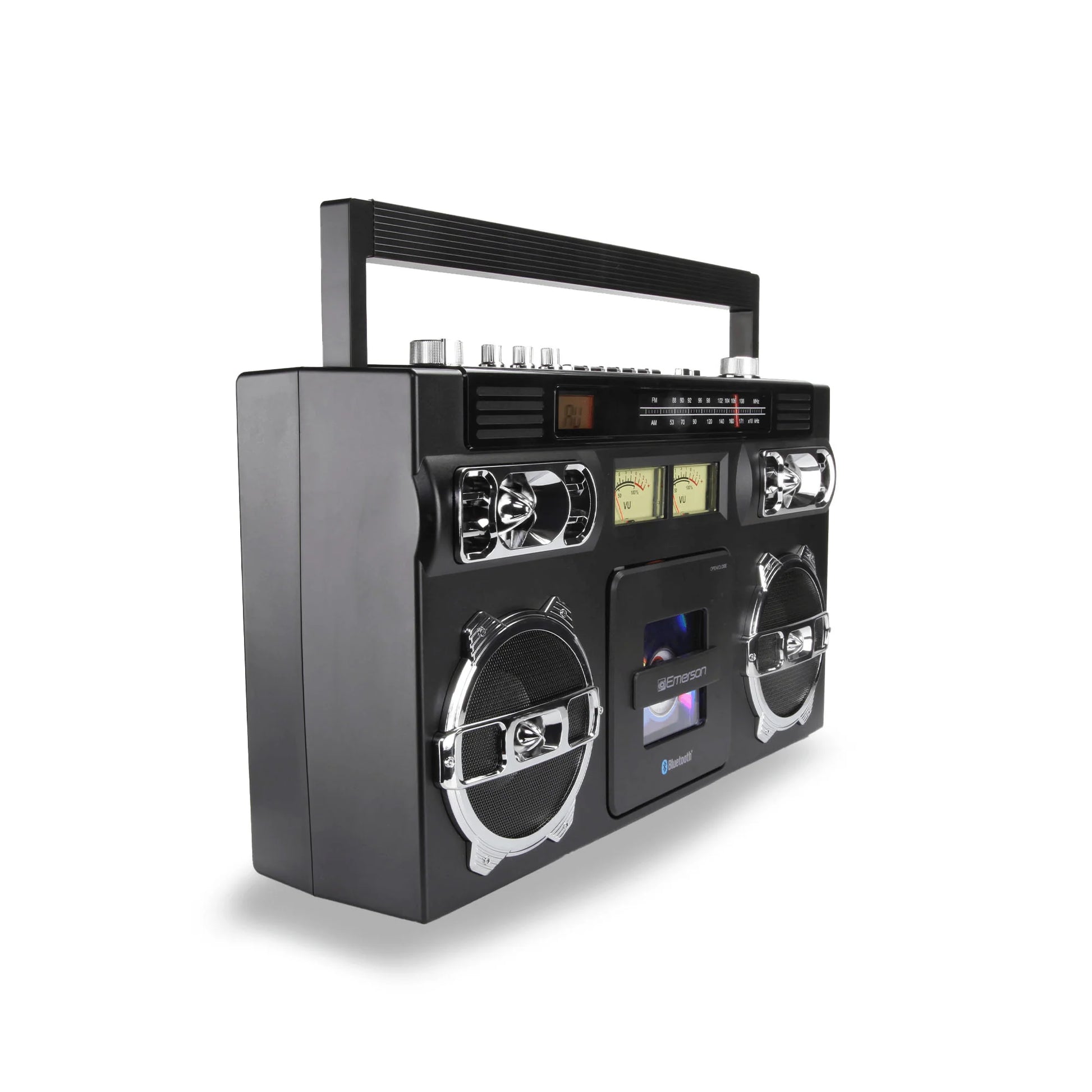 Emerson Retro Portable CD Boombox W Programmable Memory and LED Digital Display